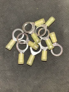 MS25036-158 12-10 AWG 1/2” Stud Ring Term Nylon Ins. Aviation Grade 10 pcs.